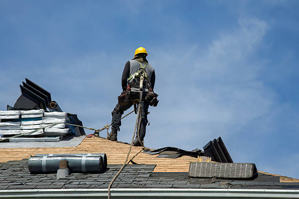 Professional Storm Damage Roof Repair technician working in Foristell, MO